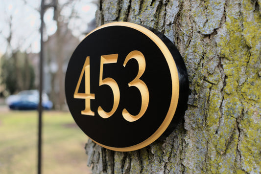 Oval Address Plaque