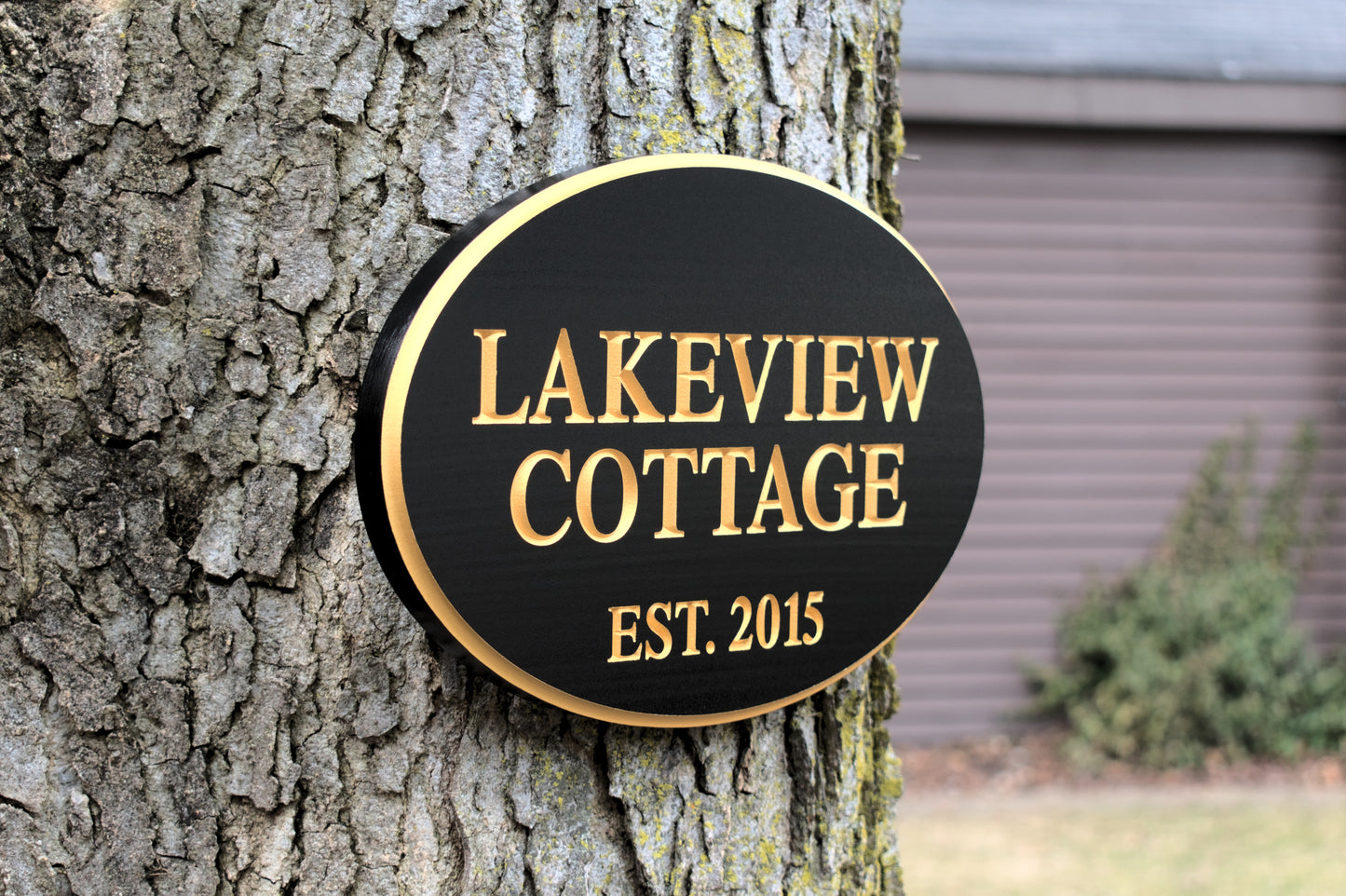 Cottage Name Sign With Date