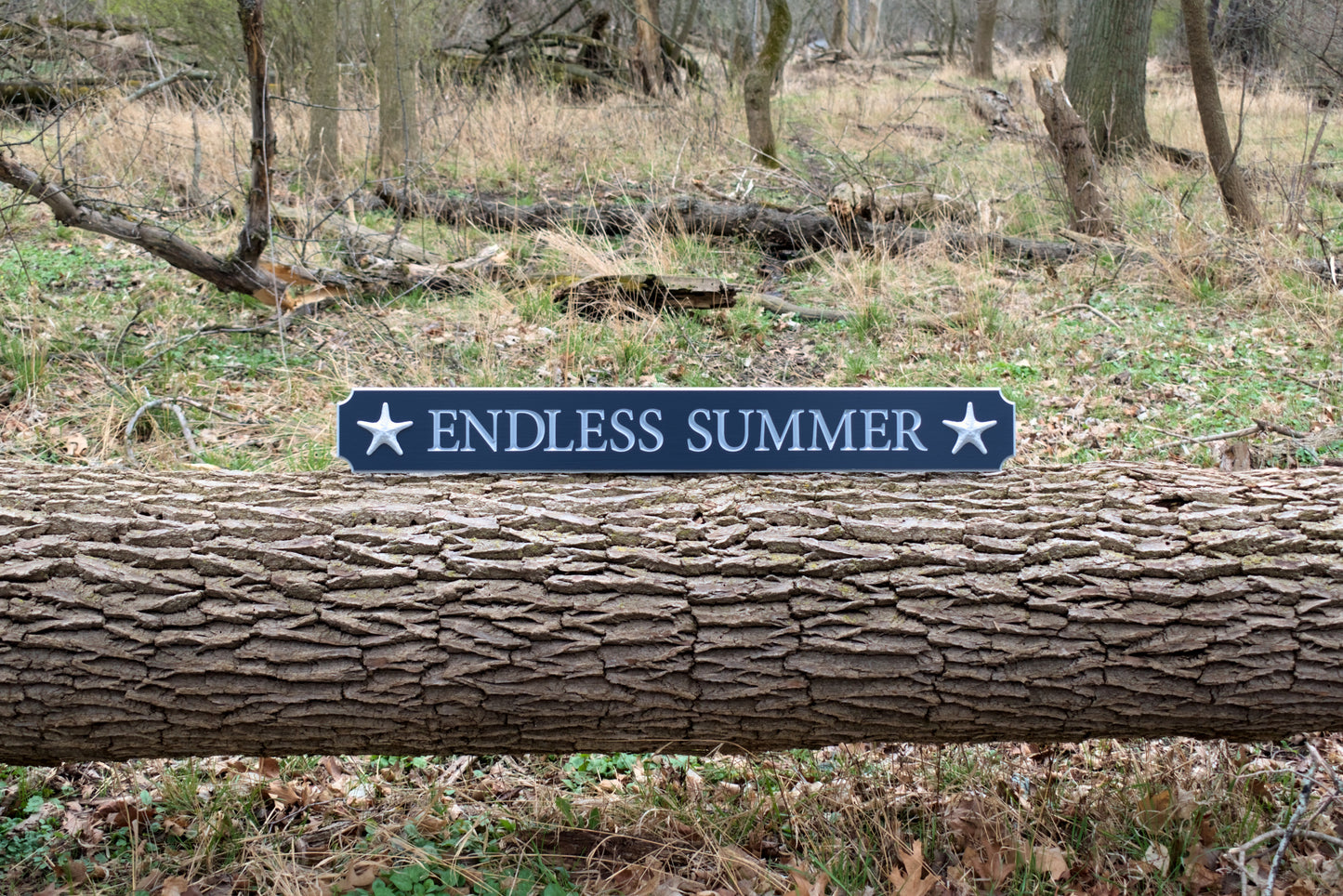 Carved Quarterboard Sign With Star Fish