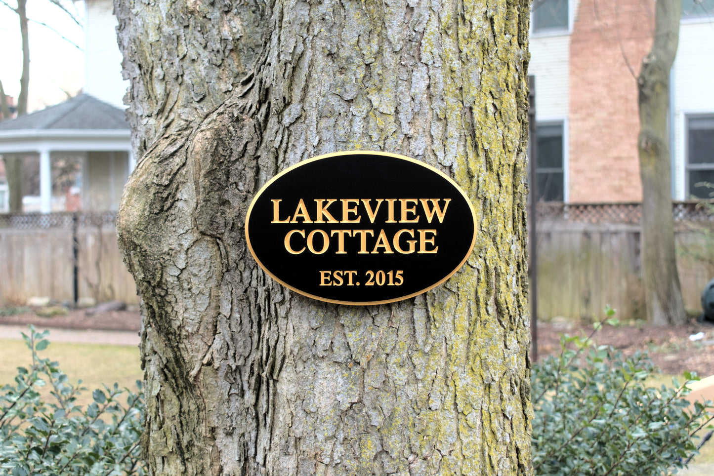 Cottage Name Sign With Date