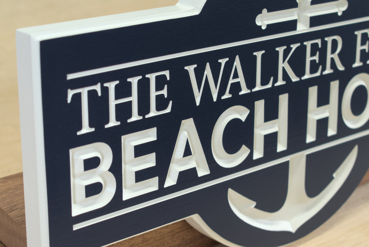 Nautical Last Name Sign For Beach House, Lake House, or Vacation Home