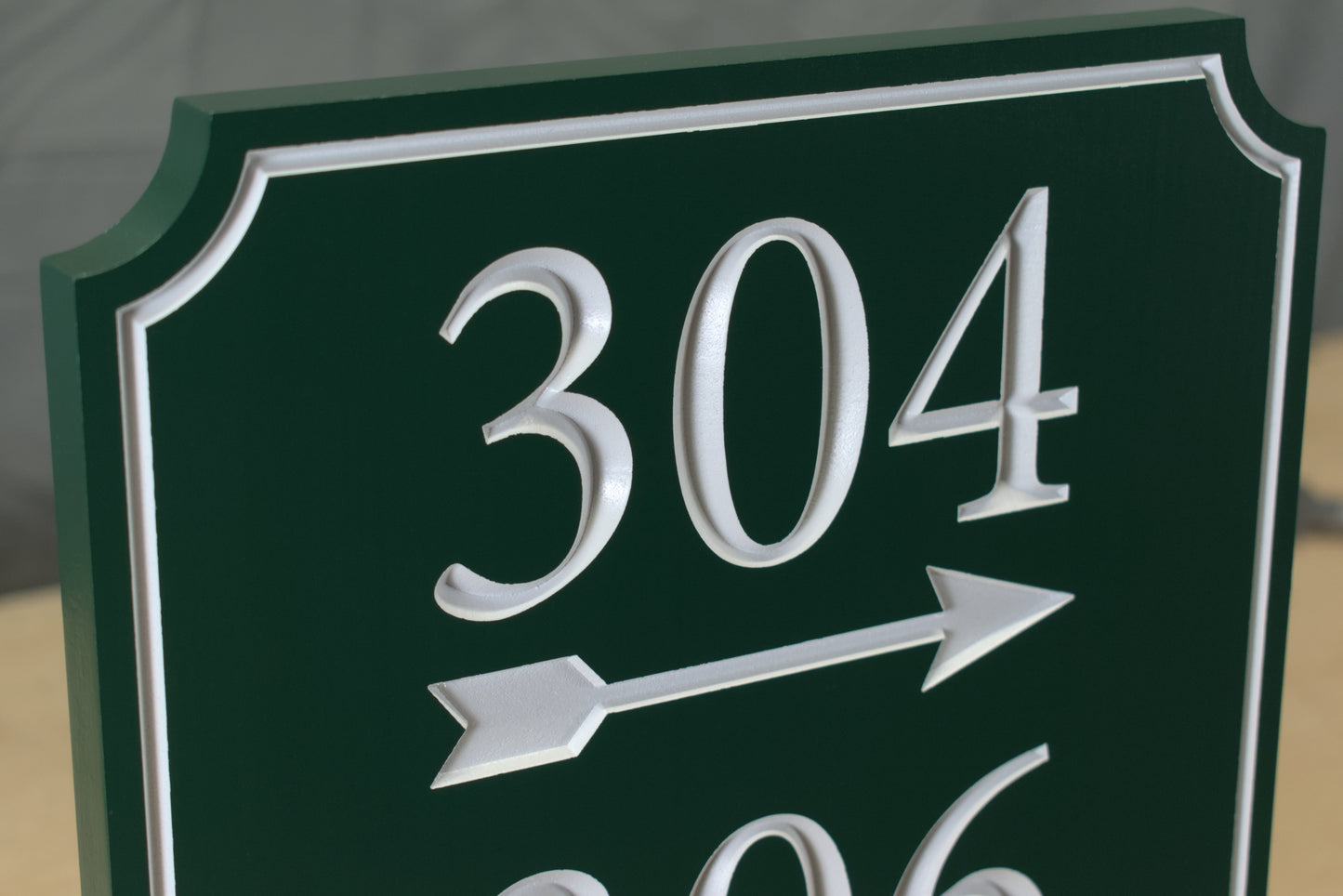 Directional Address Sign With Arrows