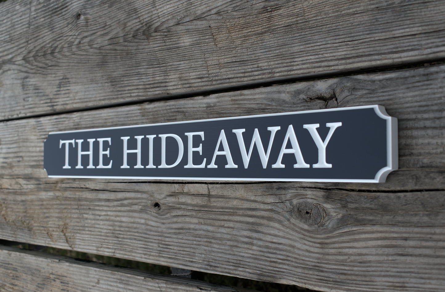 Custom Carved Quarterboard Sign