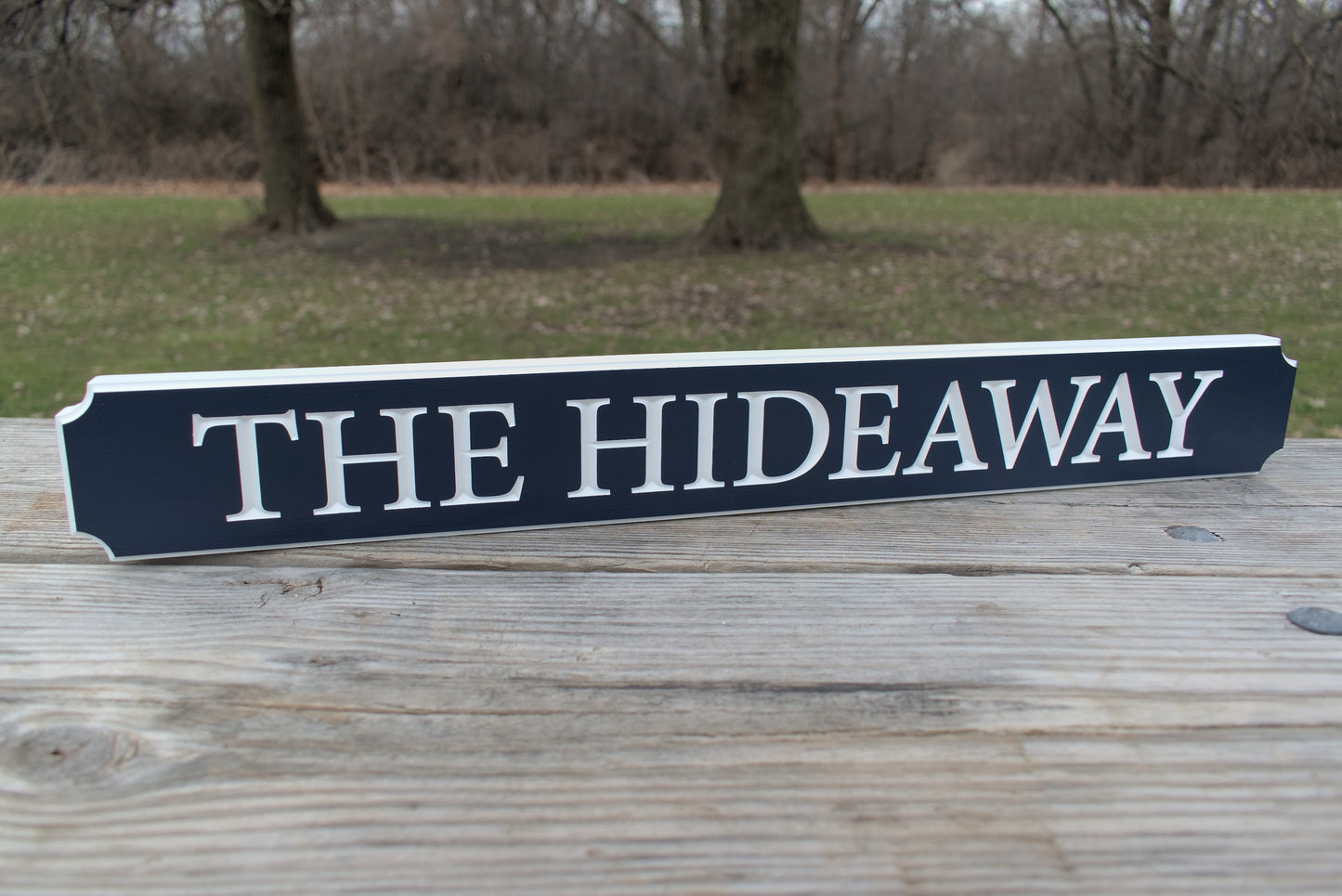 Custom Carved Quarterboard Sign