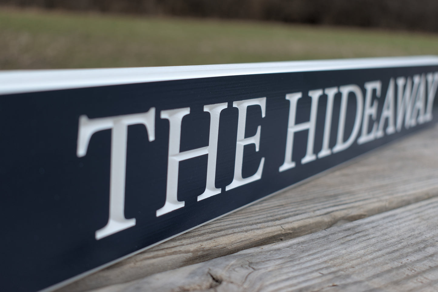 Custom Carved Quarterboard Sign