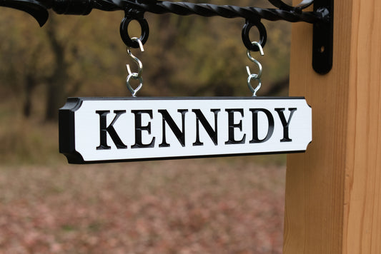 Carved Name Sign For Mailbox, Post, Or Wall