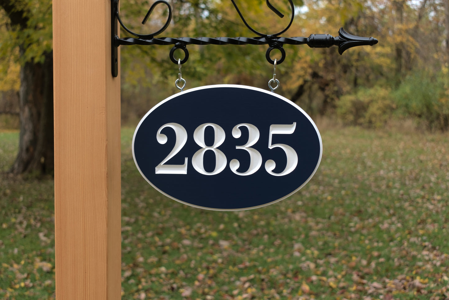 Oval Address Number Sign