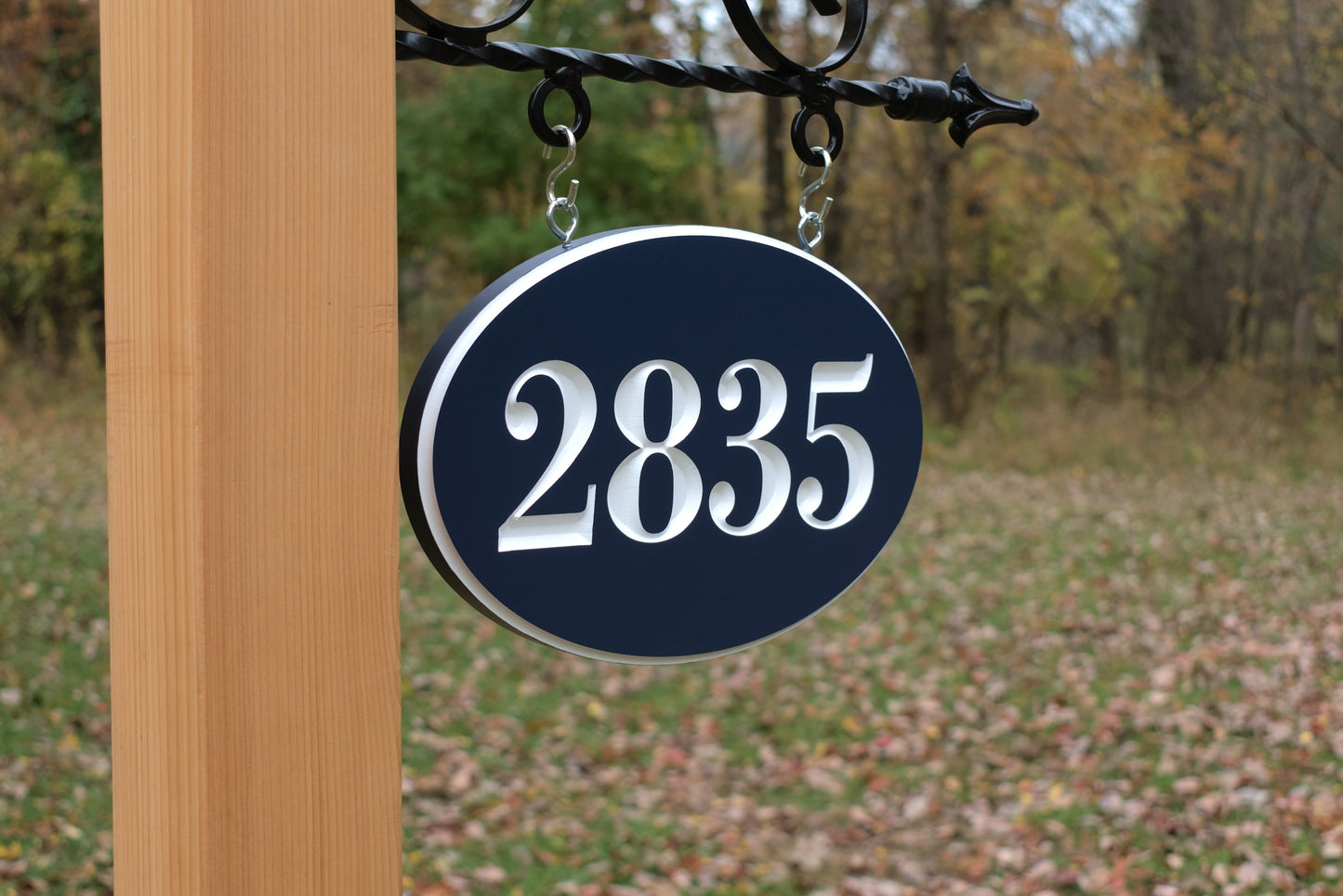 Oval Address Number Sign