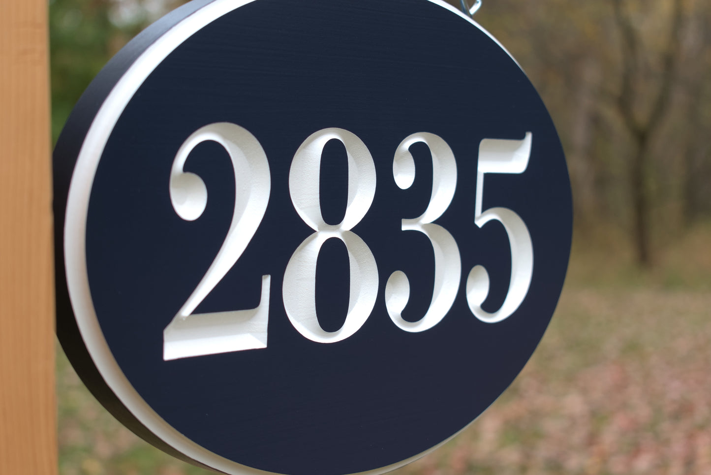 Oval Address Number Sign