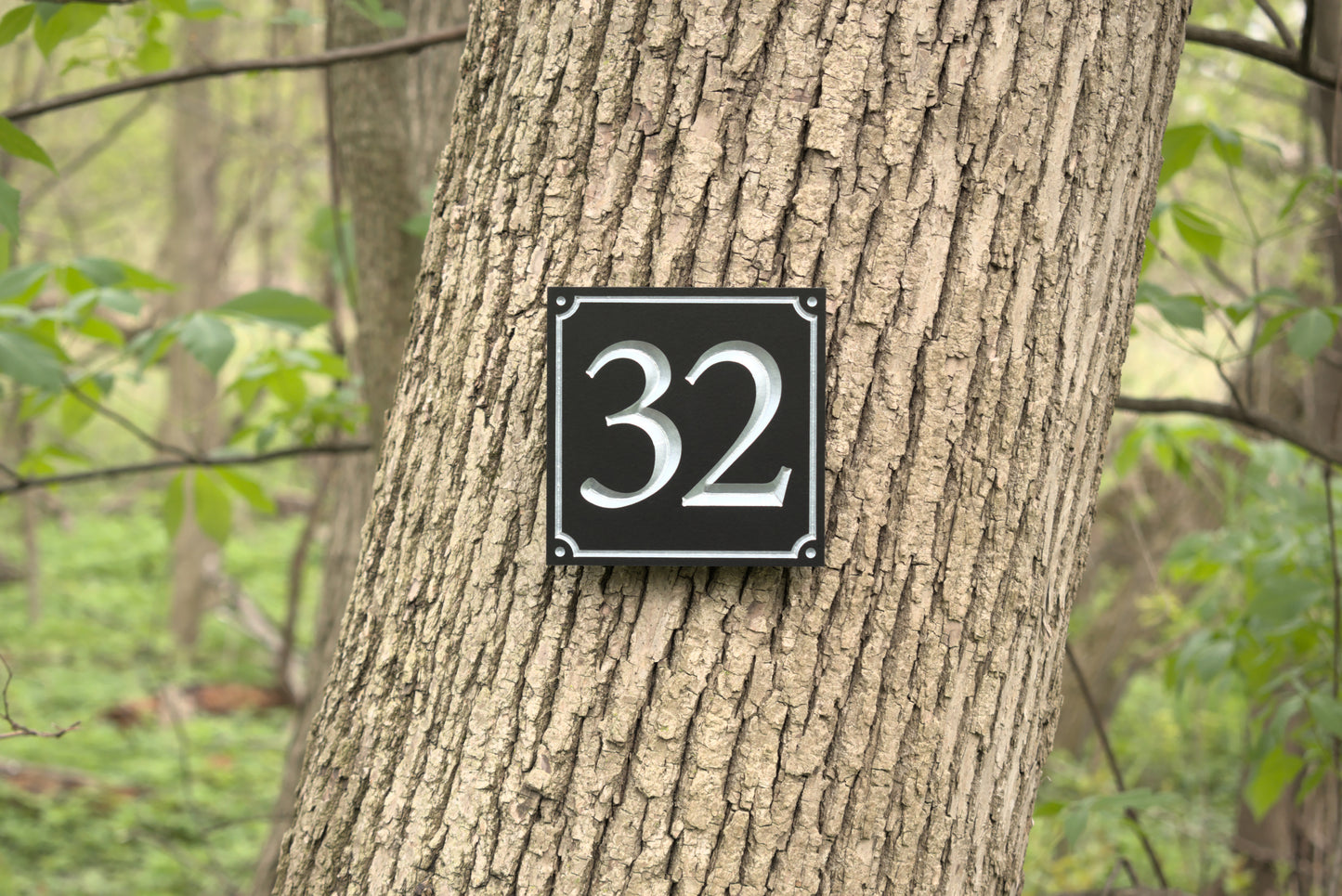 Square Address Plaque