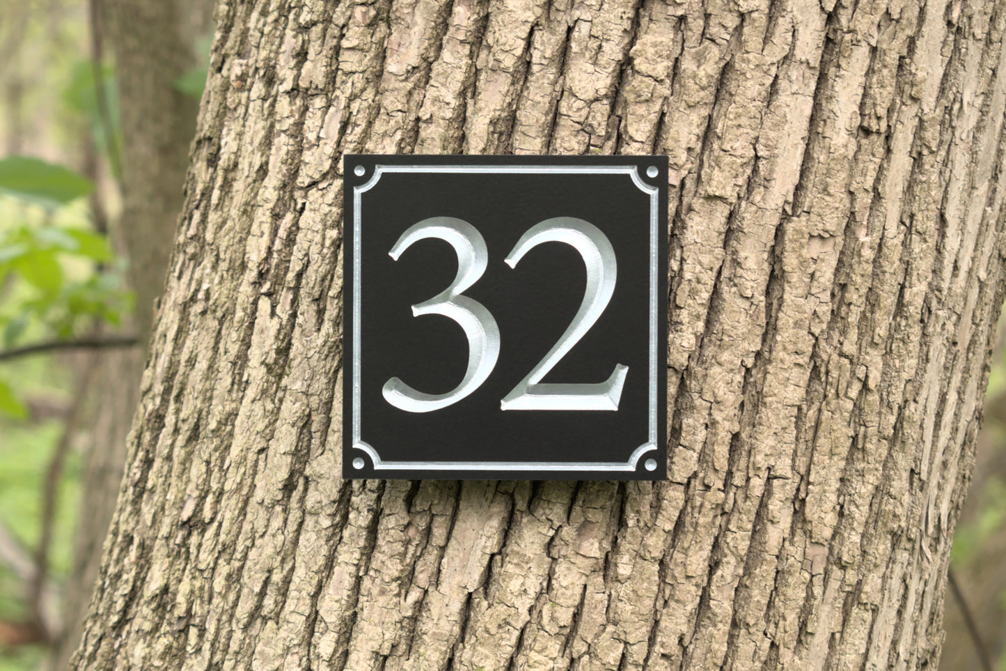 Square Address Plaque